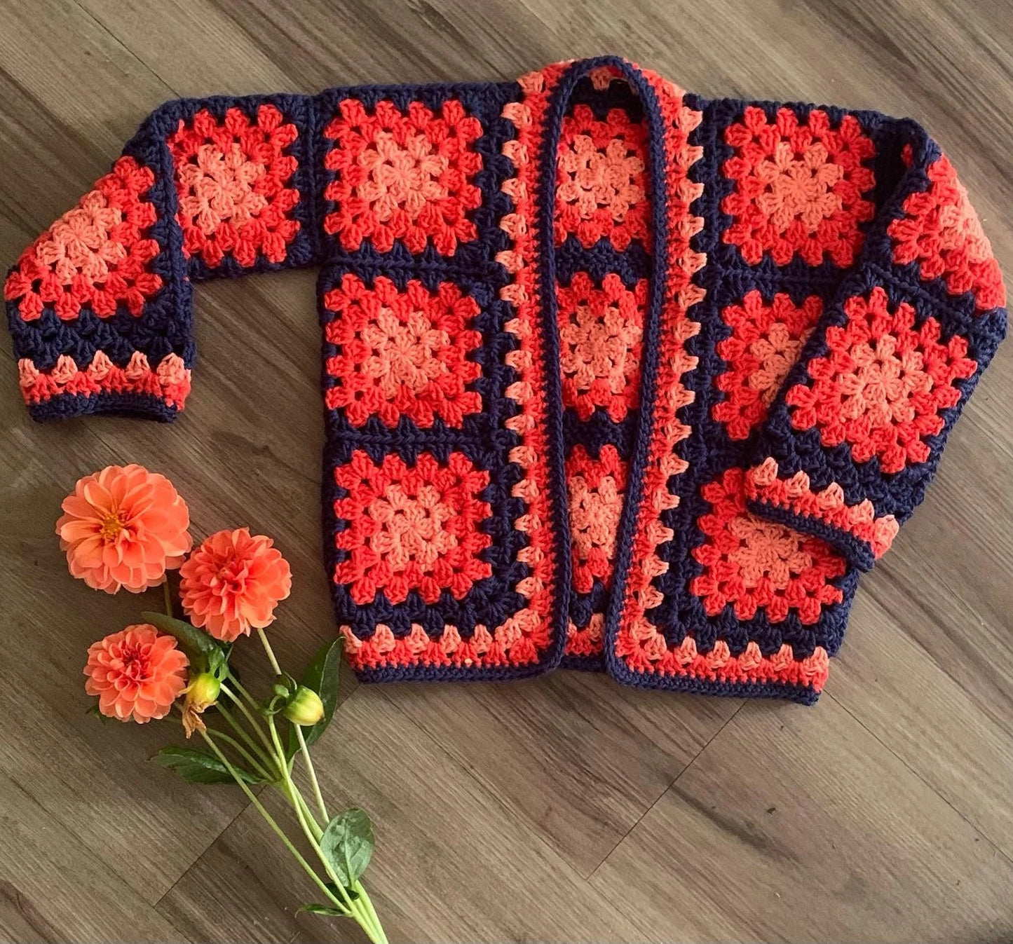granny square cardigan Crochet Pattern