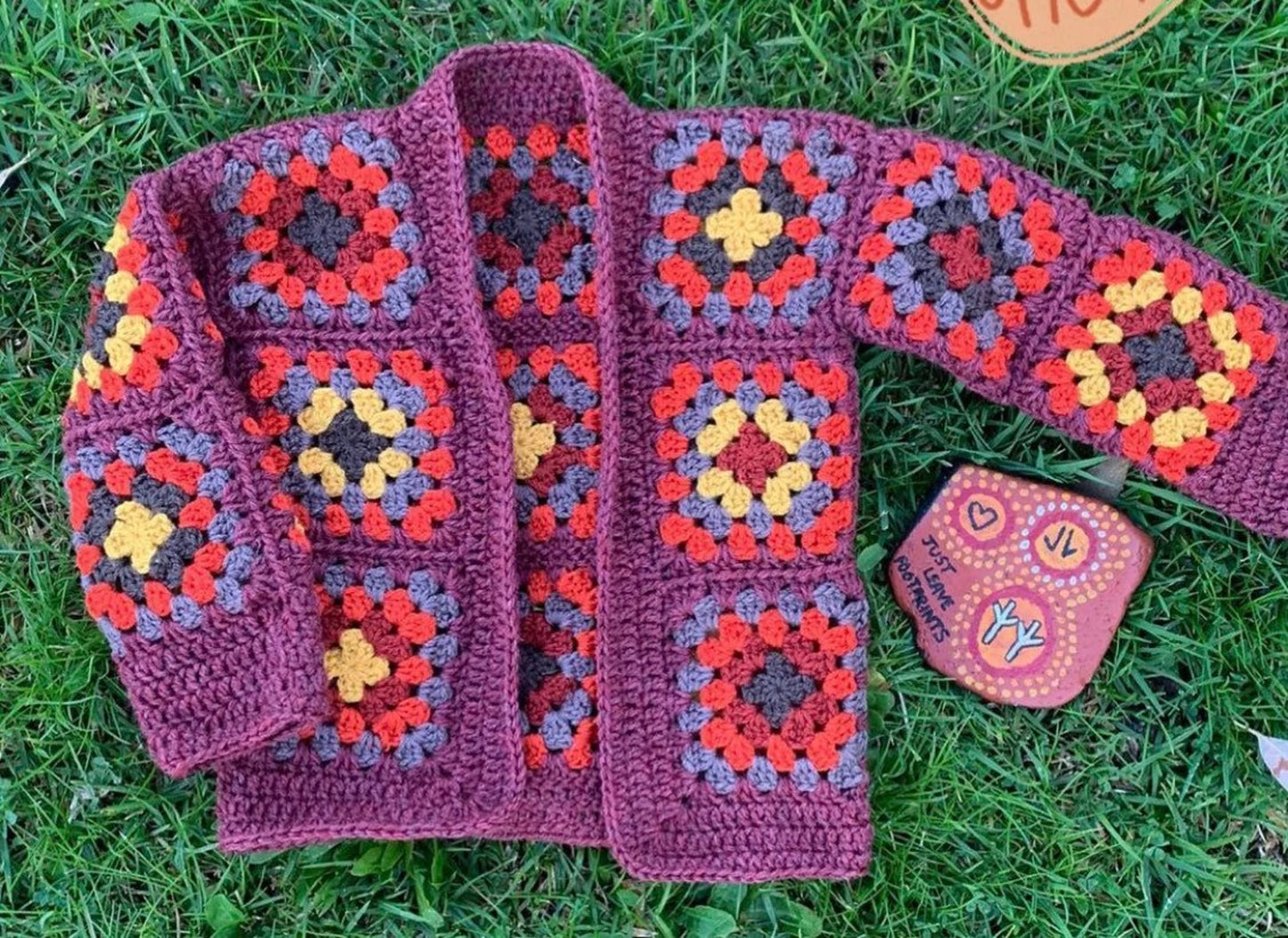 granny square cardigan Crochet Pattern