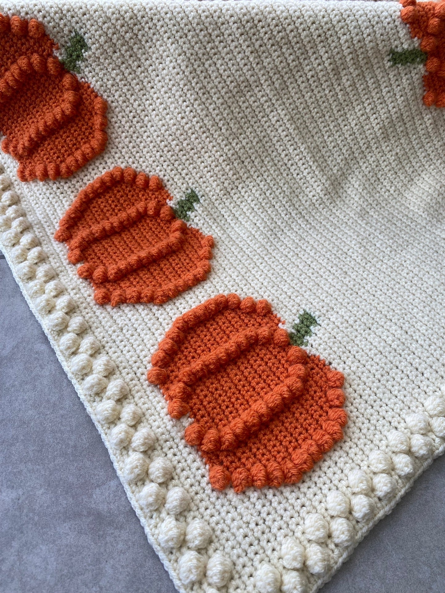 2-in-1 Pumpkin Crochet Blanket Pattern!