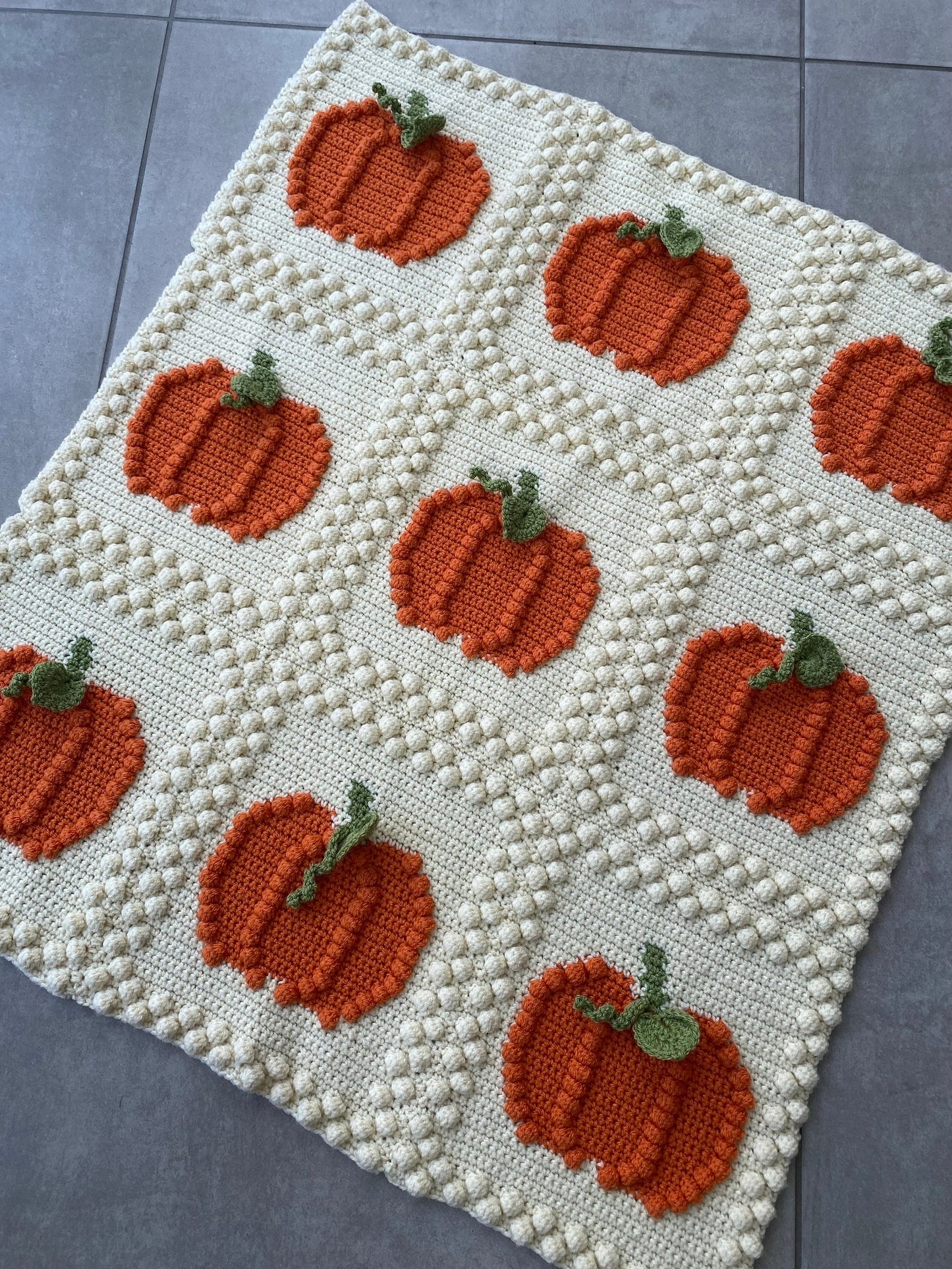 2-in-1 Pumpkin Crochet Blanket Pattern!