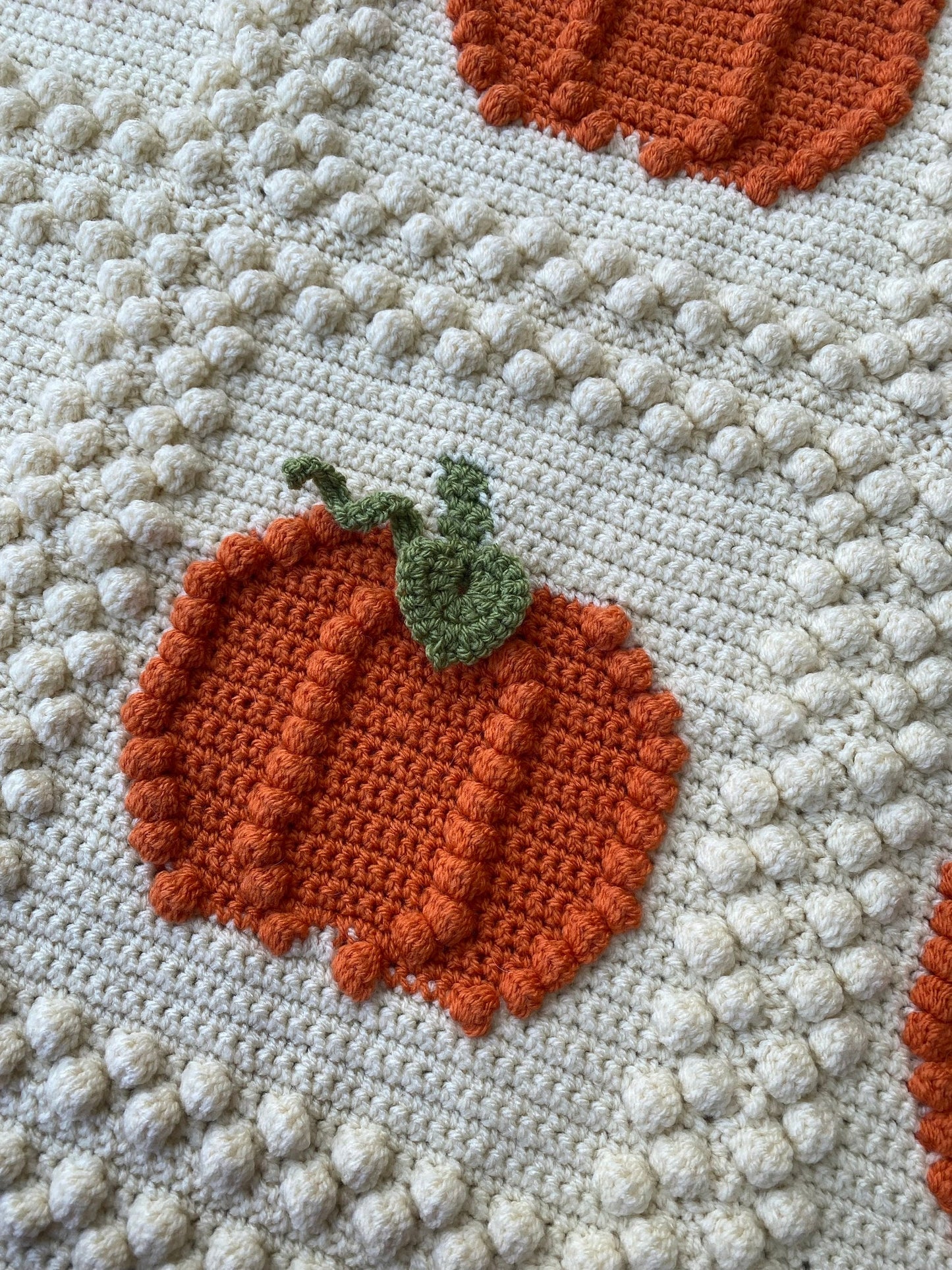 2-in-1 Pumpkin Crochet Blanket Pattern!