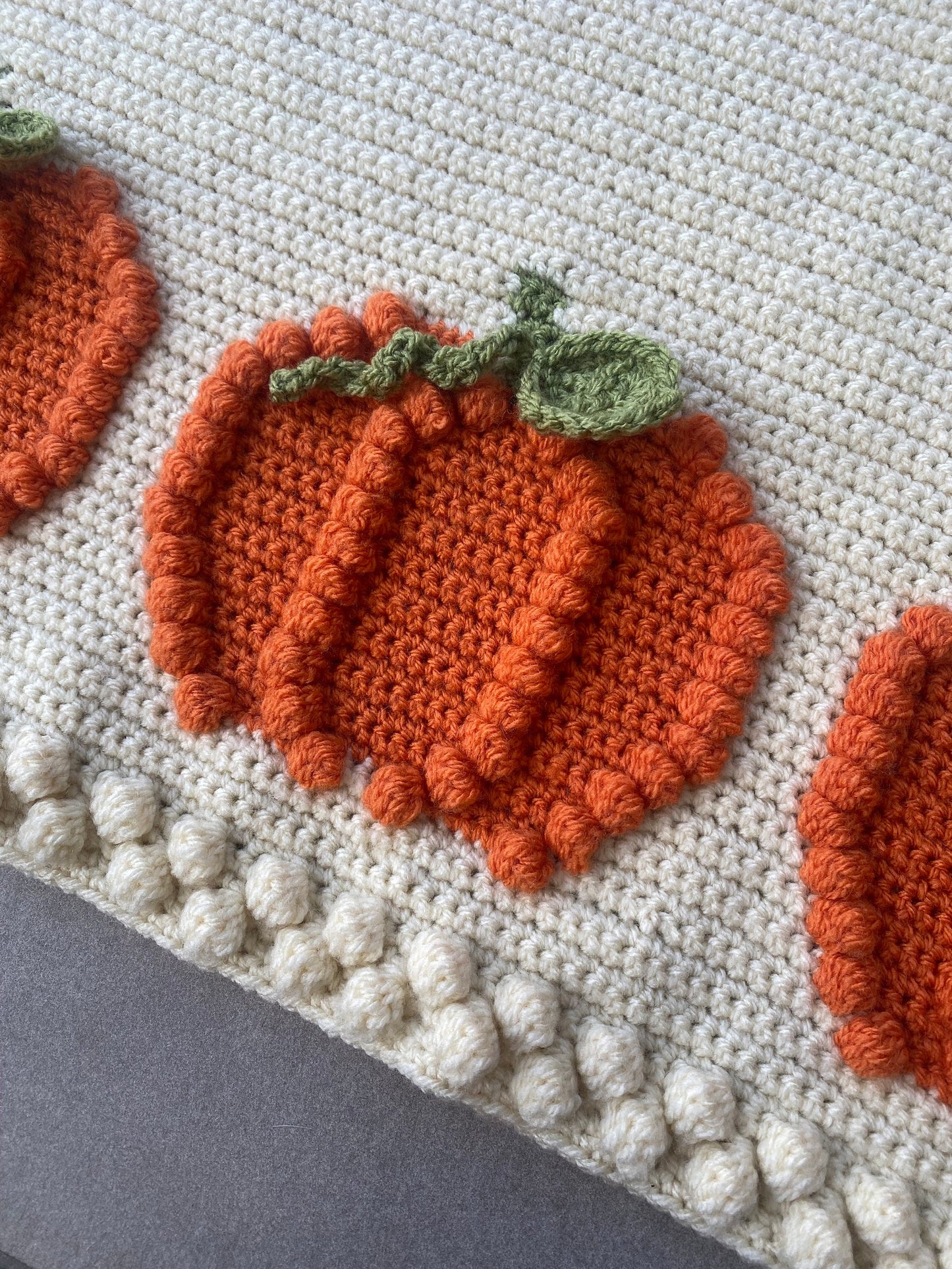 2-in-1 Pumpkin Crochet Blanket Pattern!
