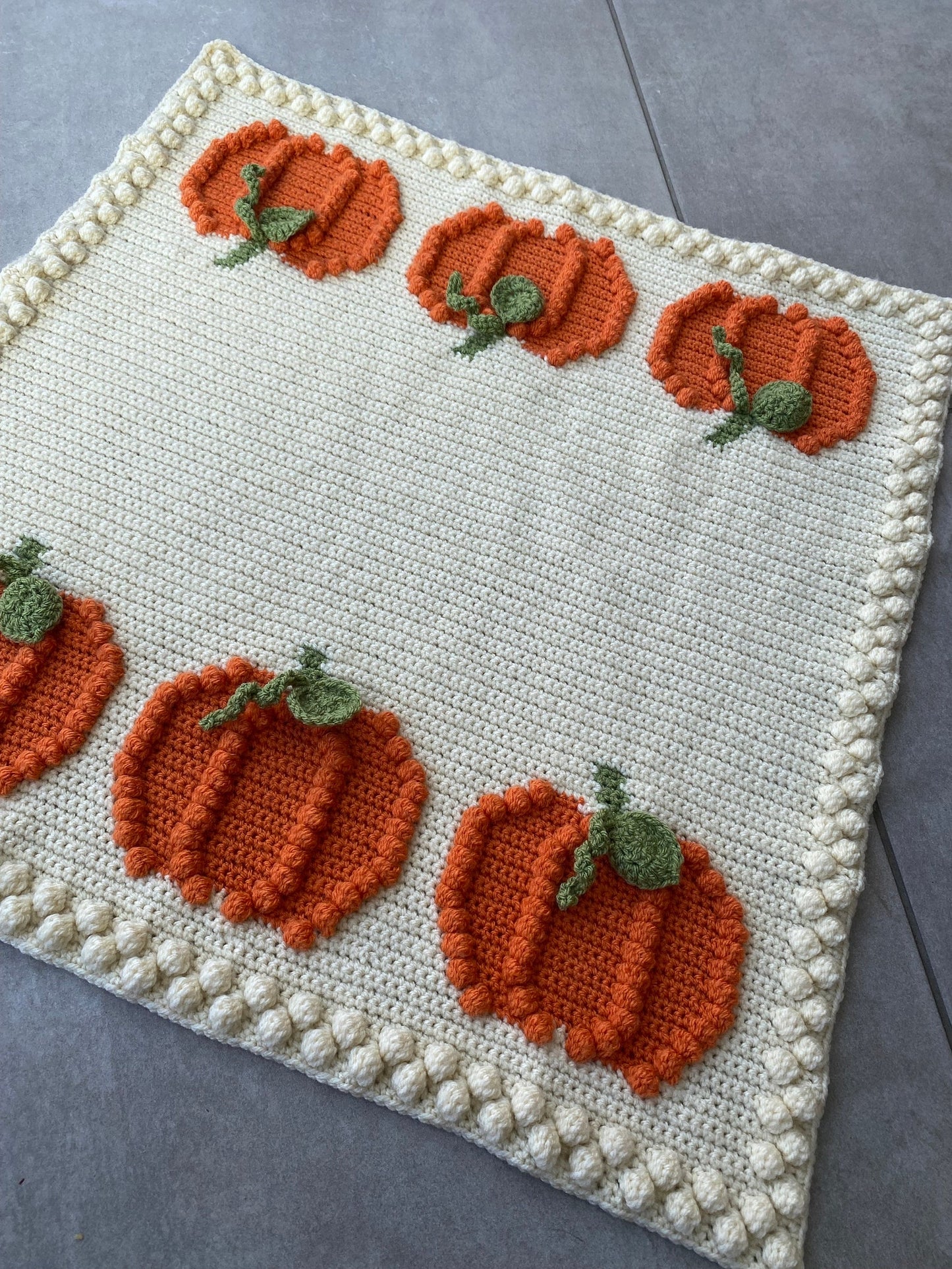 2-in-1 Pumpkin Crochet Blanket Pattern!