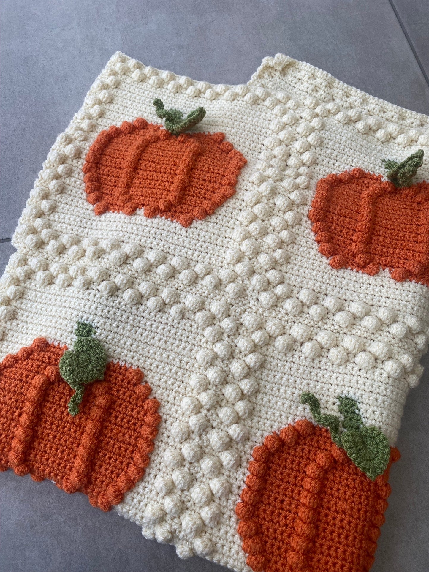 2-in-1 Pumpkin Crochet Blanket Pattern!
