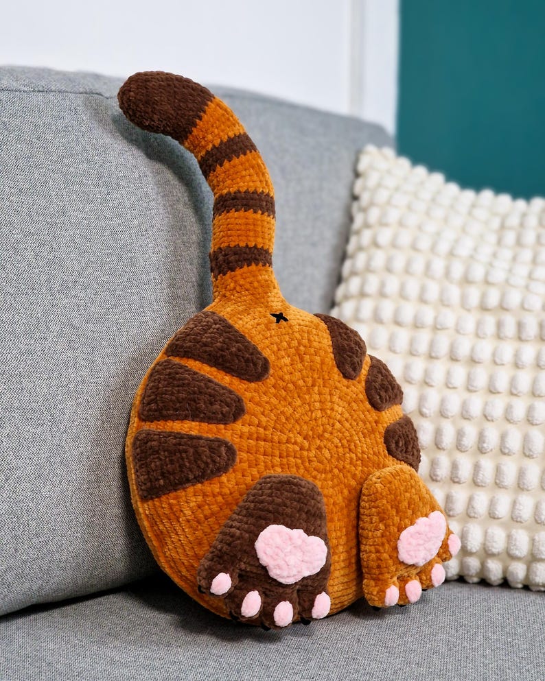 Cat Butt Pillow Crochet Pattern