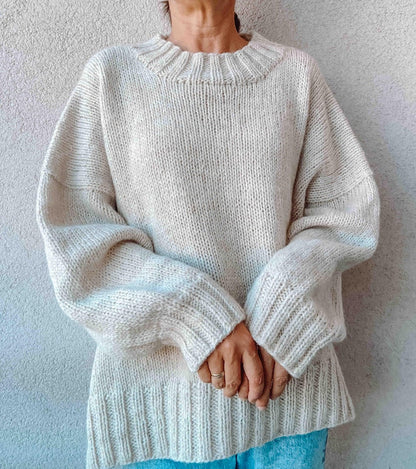 Oversized Sweater Knitting Pattern