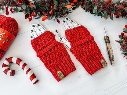 WarmHug Mittens Crochet Pattern