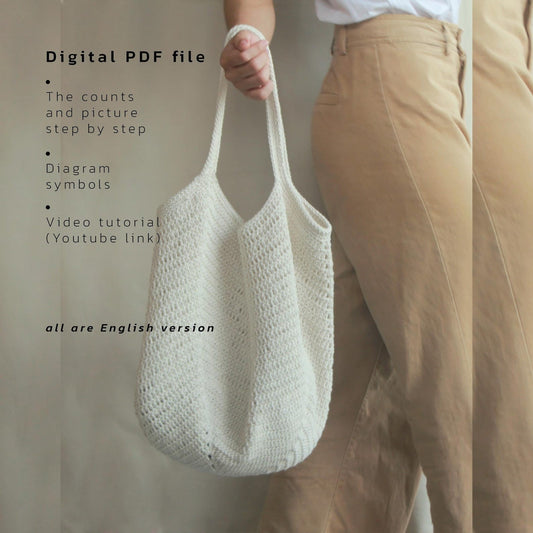 Easy Tote Bag Crochet Pattern