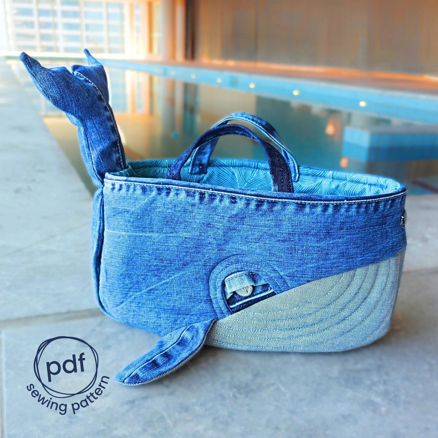 Practical Whale Basket - Sewing Pattern