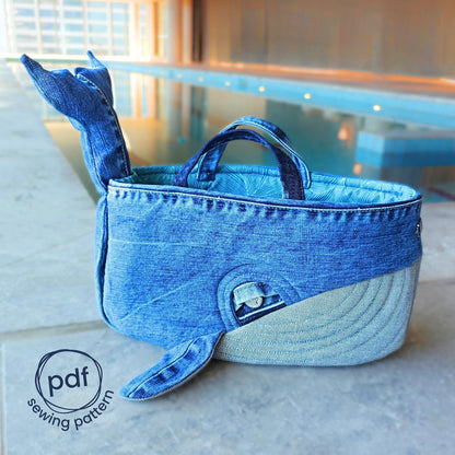 Practical Whale Basket - Sewing Pattern