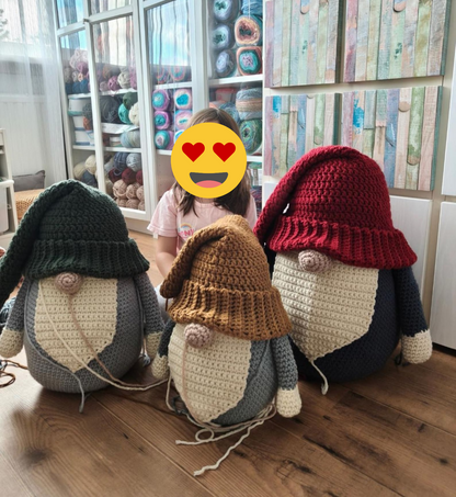 Oversized Gnomes Crochet Pattern