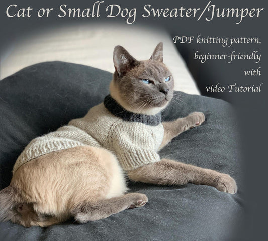 Easy Pet Sweater Knitting Pattern