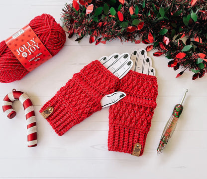 WarmHug Mittens Crochet Pattern