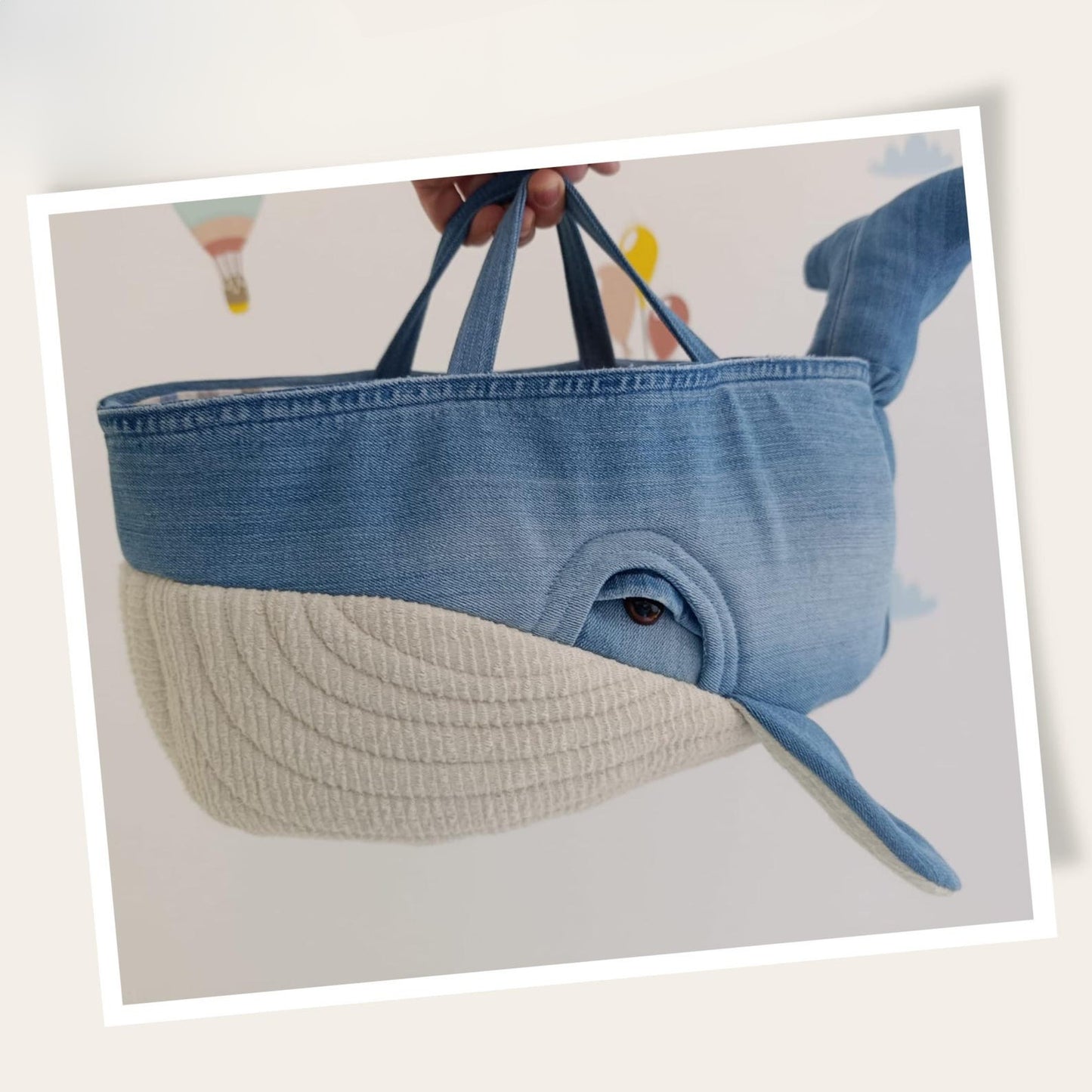 Practical Whale Basket - Sewing Pattern