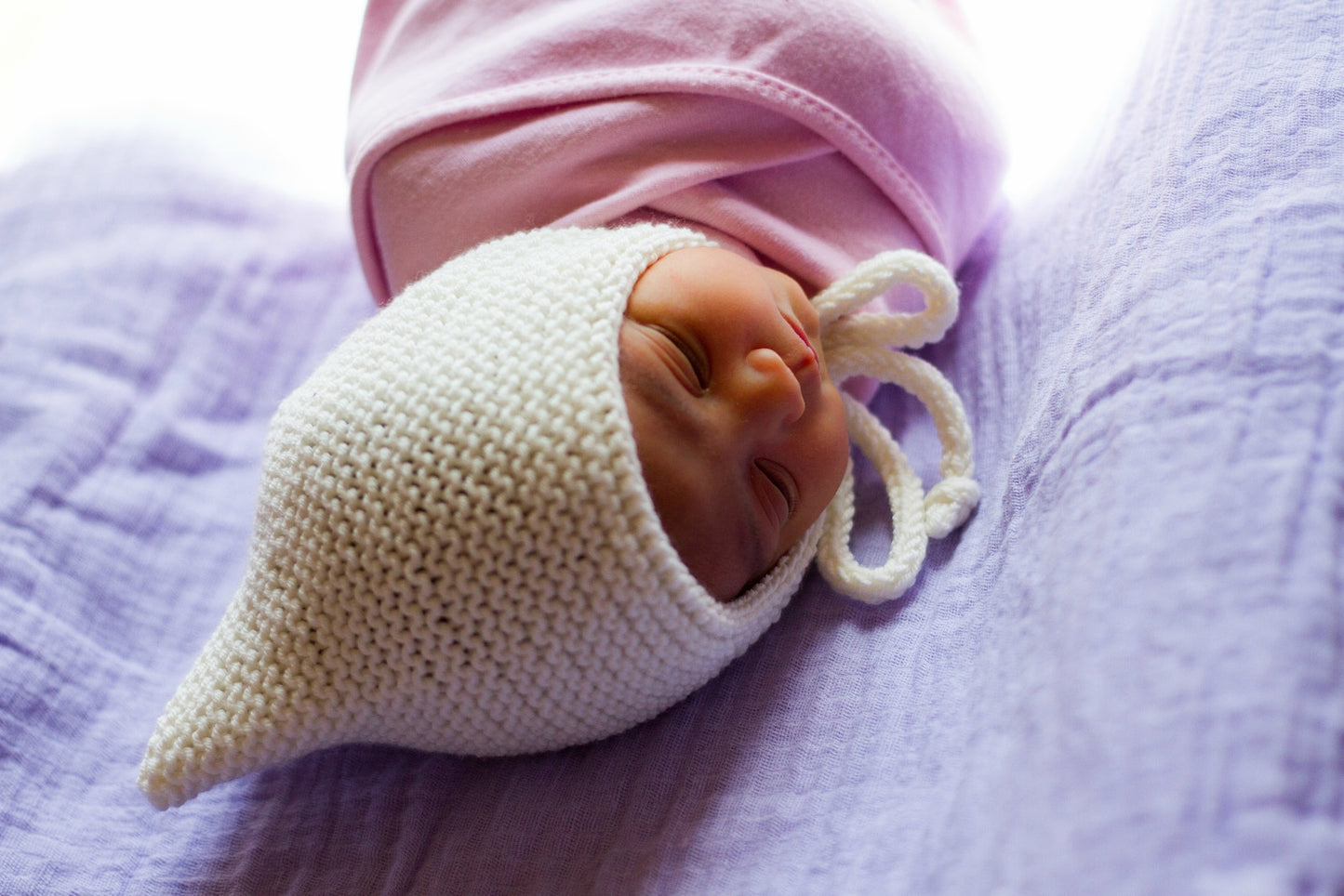 Easy Knit Baby Bonnet Pattern