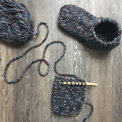 Grandma’s Cozy Slippers- Knitting Pattern