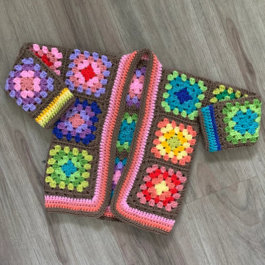 granny square cardigan Crochet Pattern