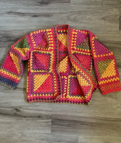 granny square cardigan Crochet Pattern