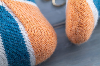 Toe-Up Socks Knitting Pattern