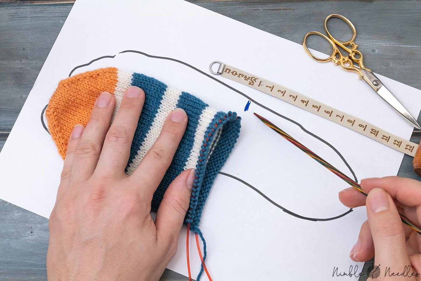 Toe-Up Socks Knitting Pattern
