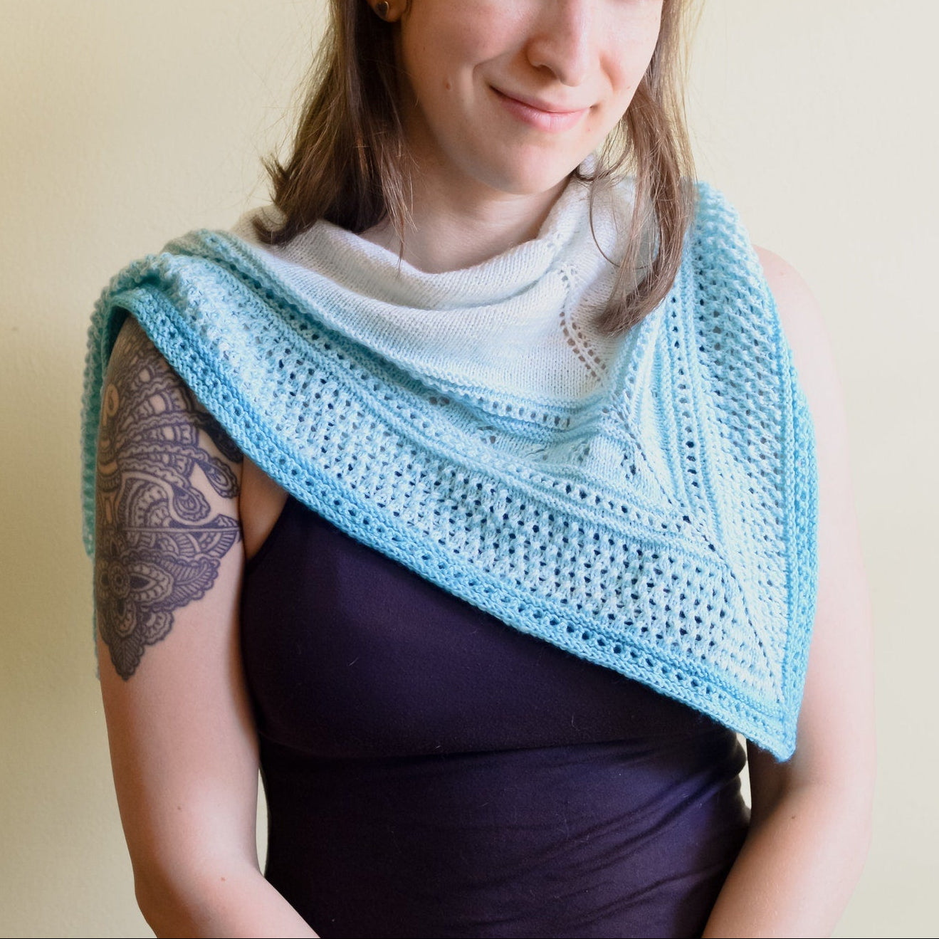 Twilight Lace Shawl Knitting Pattern
