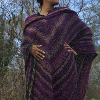 Cozy Hooded Cloak Crochet Pattern