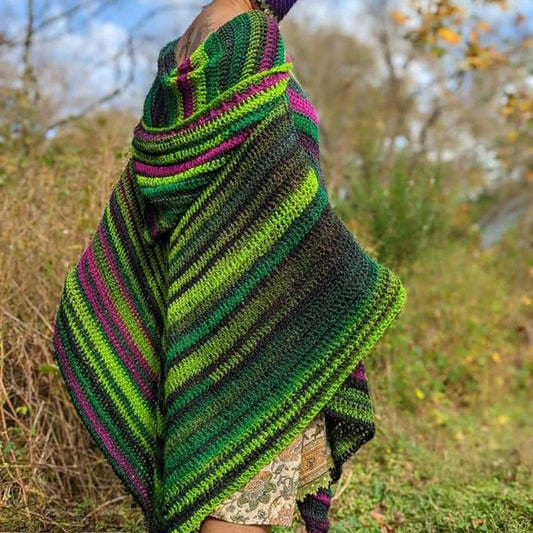 Cozy Hooded Cloak Crochet Pattern