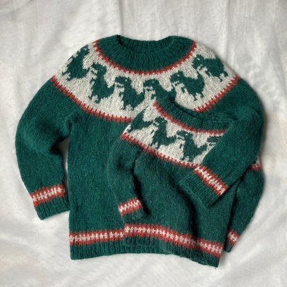 Cozy Dino Sweater Knitting Pattern