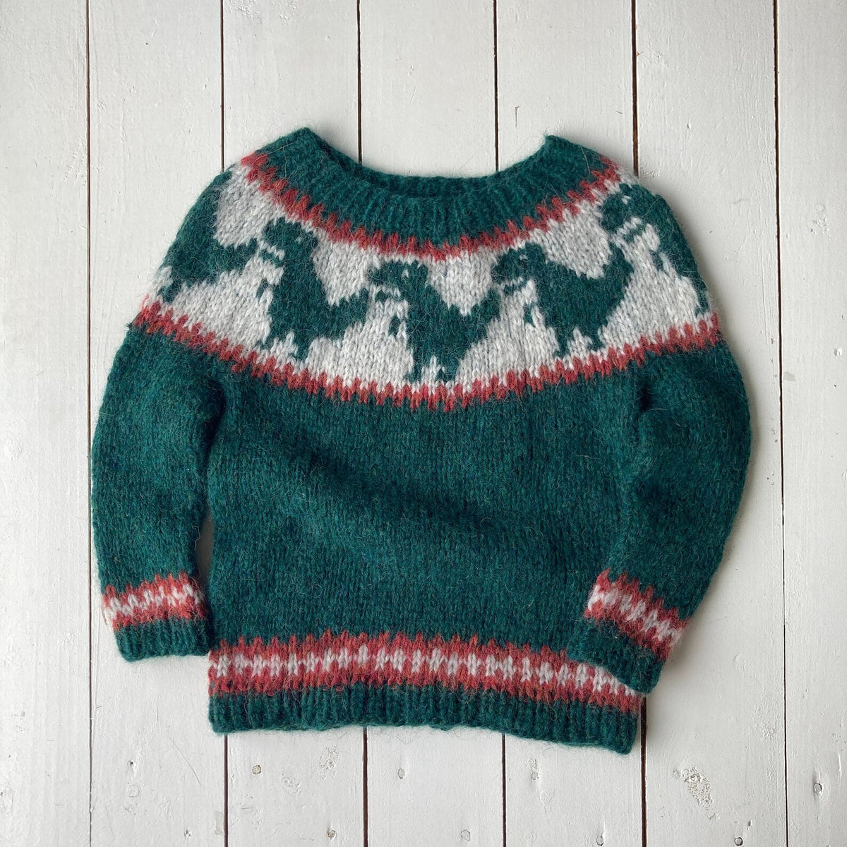 Cozy Dino Sweater Knitting Pattern