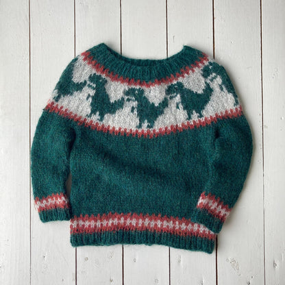 Cozy Dino Sweater Knitting Pattern