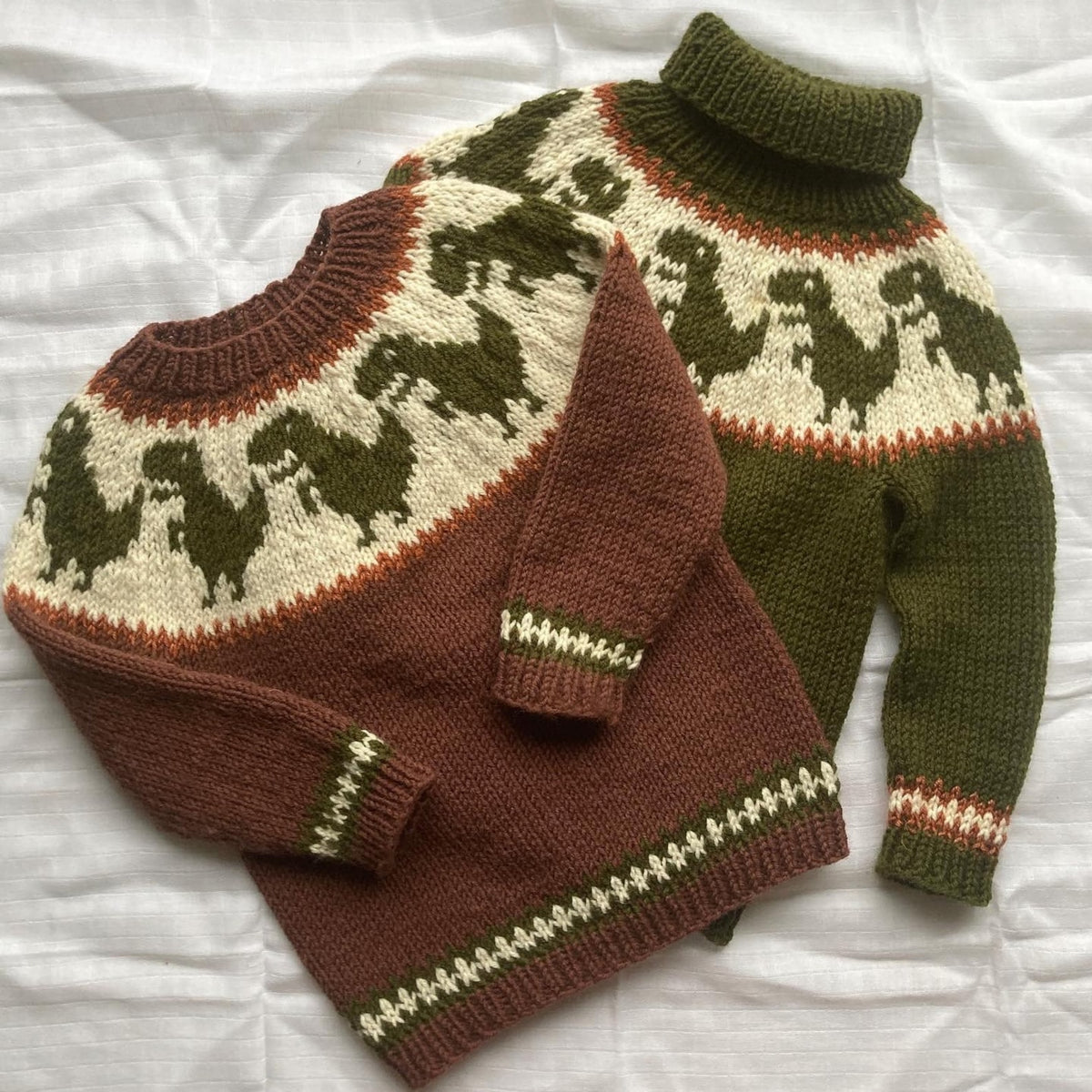 Cozy Dino Sweater Knitting Pattern