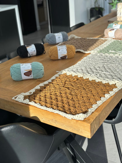 Granny Square Throw Crochet Pattern