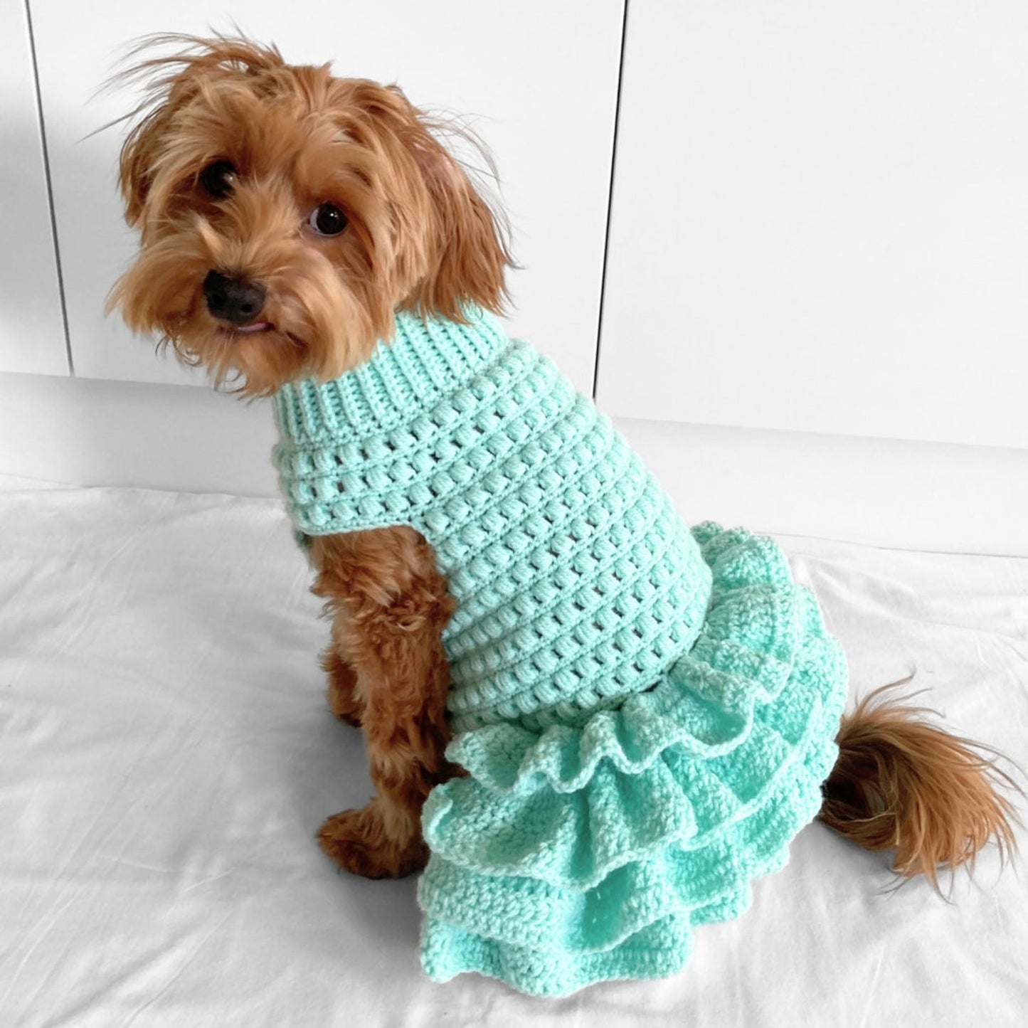 Fluffy Puff Pet Outfit - Crochet Pattern