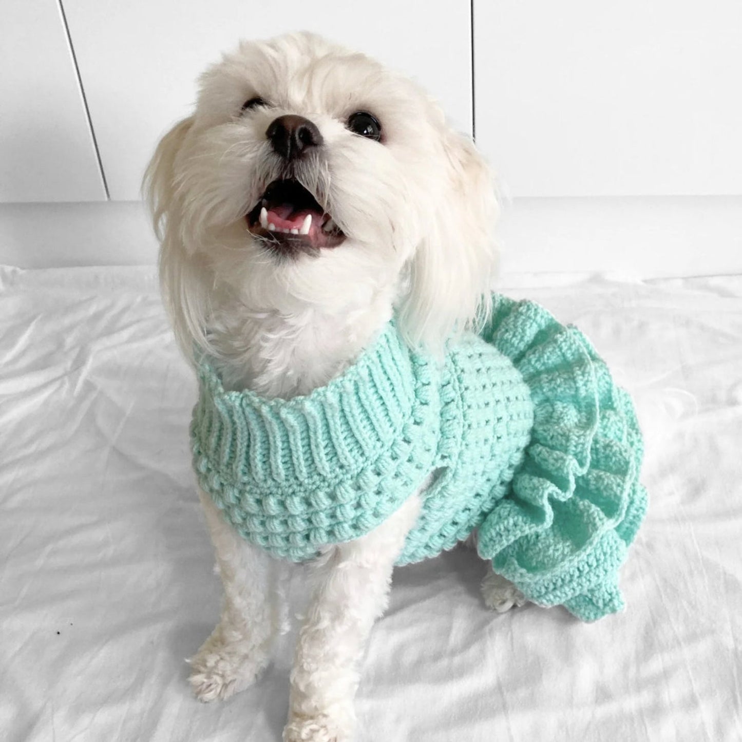 Fluffy Puff Pet Outfit - Crochet Pattern
