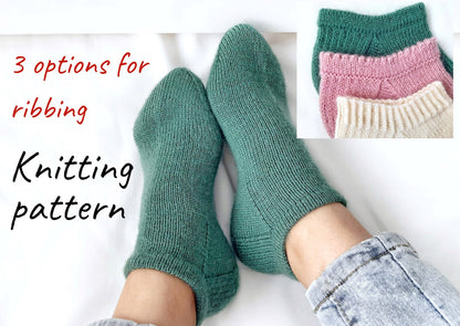 Cozy Knit Short Socks Pattern