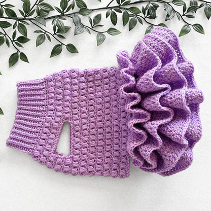 Fluffy Puff Pet Outfit - Crochet Pattern