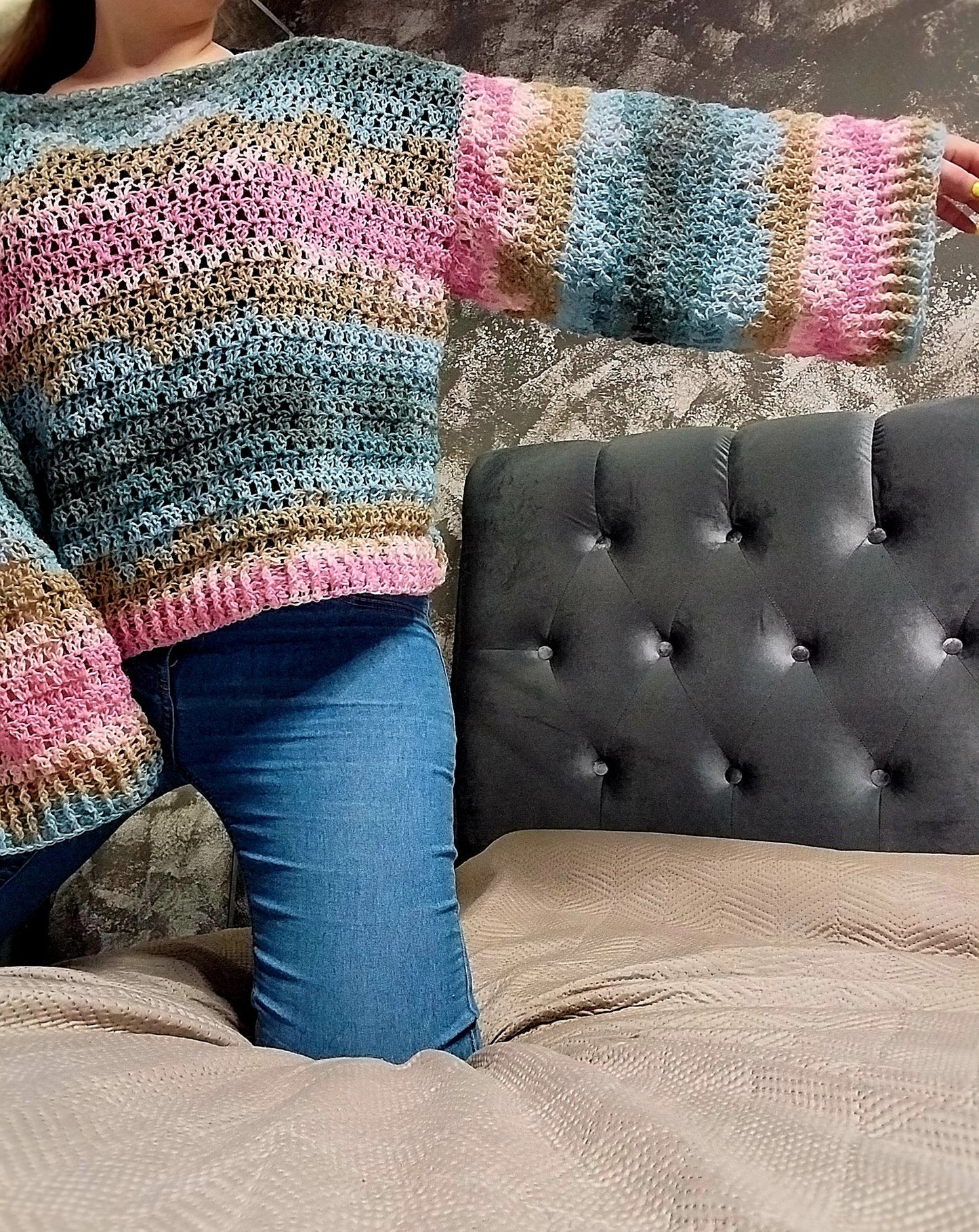 Sunset Granny Sweater Crochet Pattern