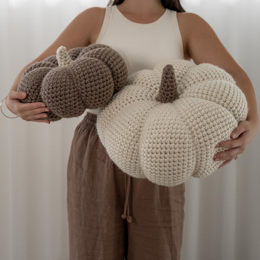 Fall Pumpkin Pillow Crochet Pattern