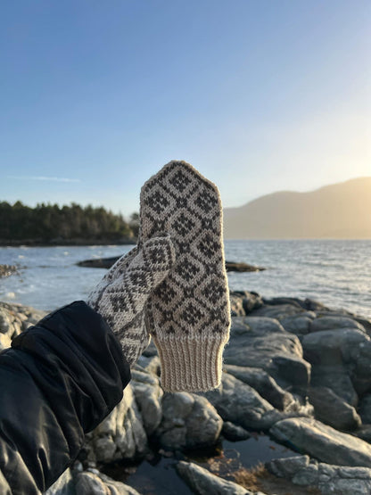 Cozy Snow Mittens Knitting Pattern