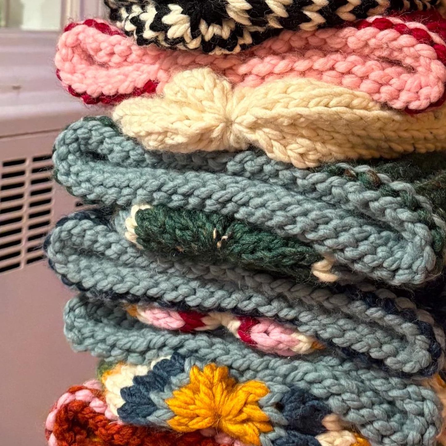 Colorful Beanie Knitting Pattern