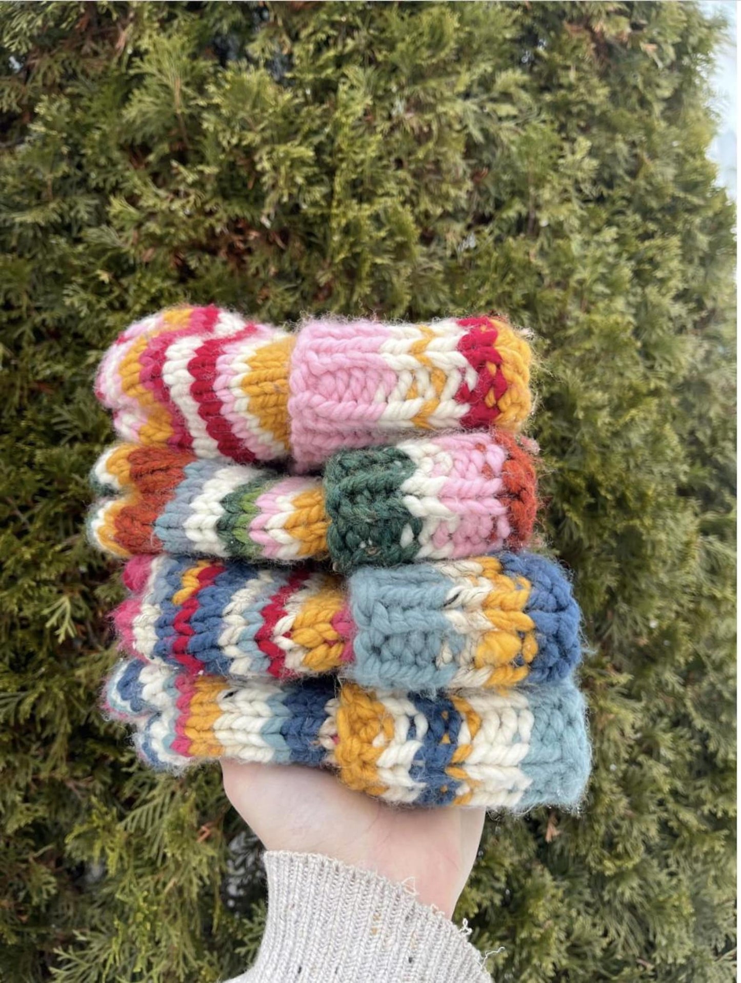 Colorful Beanie Knitting Pattern