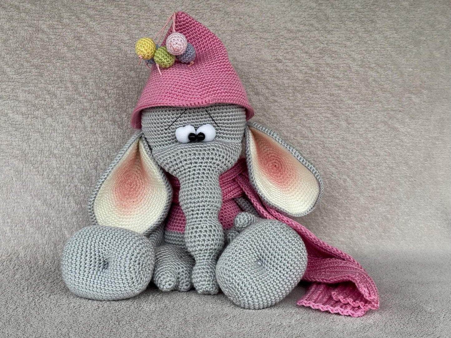 Sweet Elephant Amigurumi Crochet Pattern