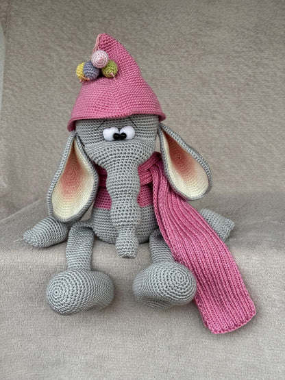 Sweet Elephant Amigurumi Crochet Pattern