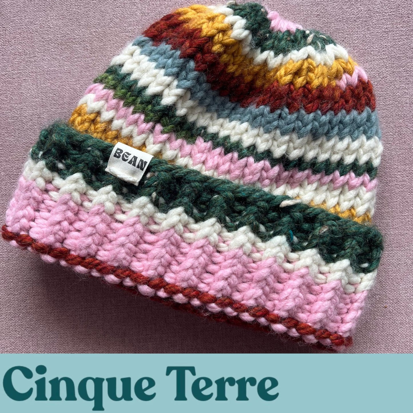 Colorful Beanie Knitting Pattern