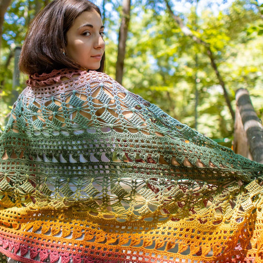 Mountain Shawl Crochet Pattern