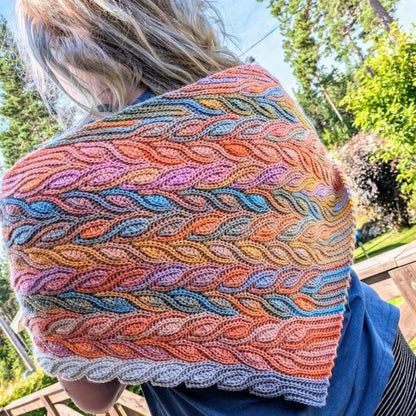 Cozy Winter Shawl  Crochet Pattern