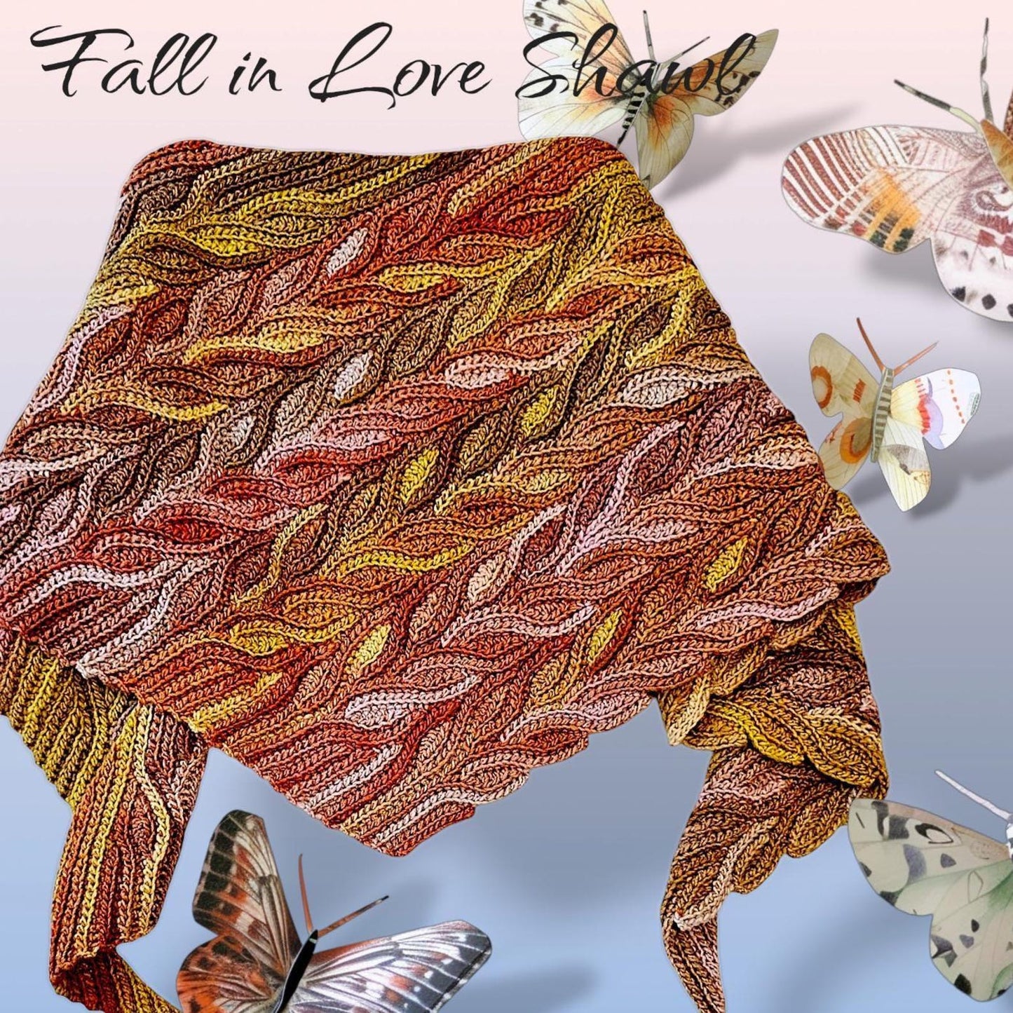 Cozy Winter Shawl  Crochet Pattern