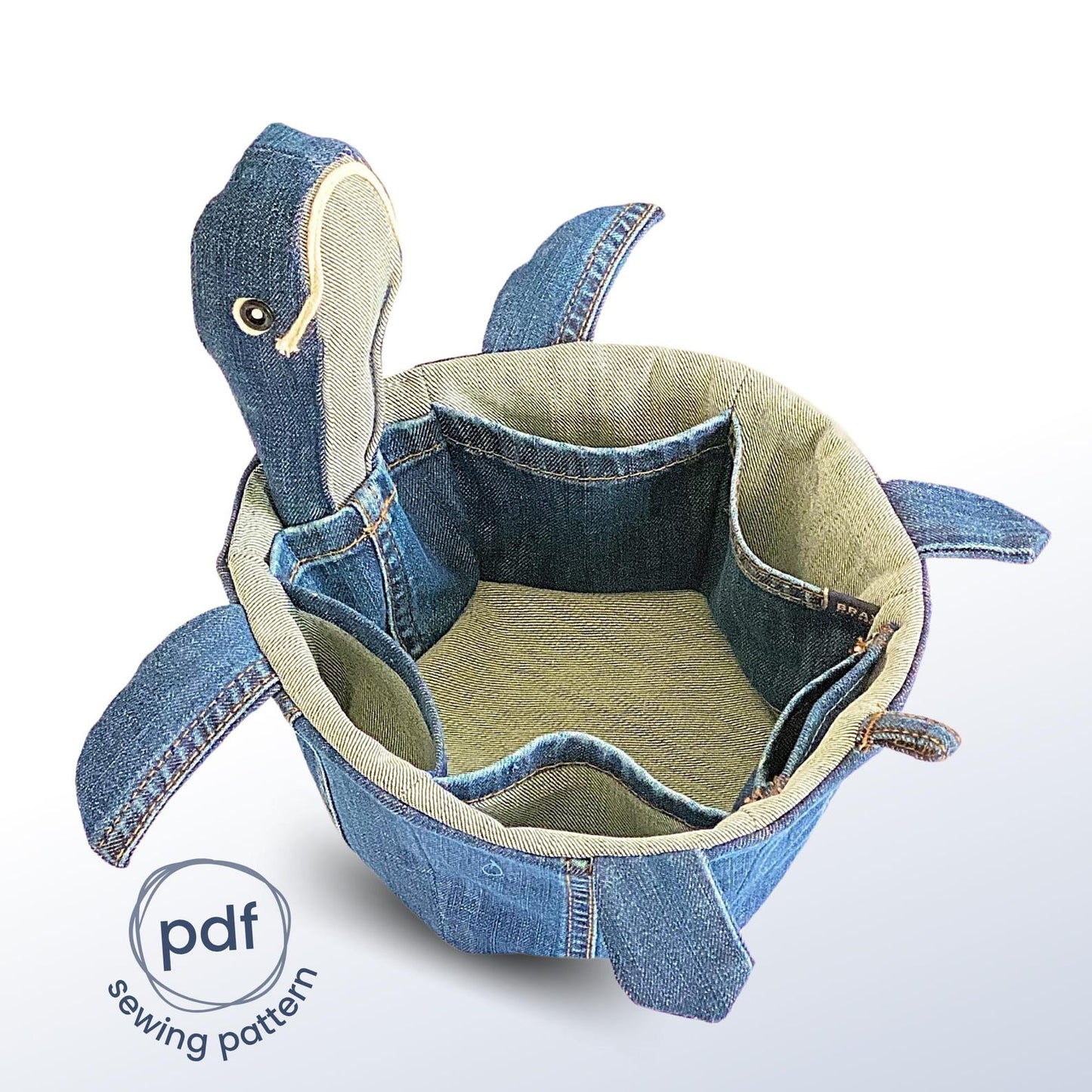 Cute Turtle Organizer Sewing Pattern