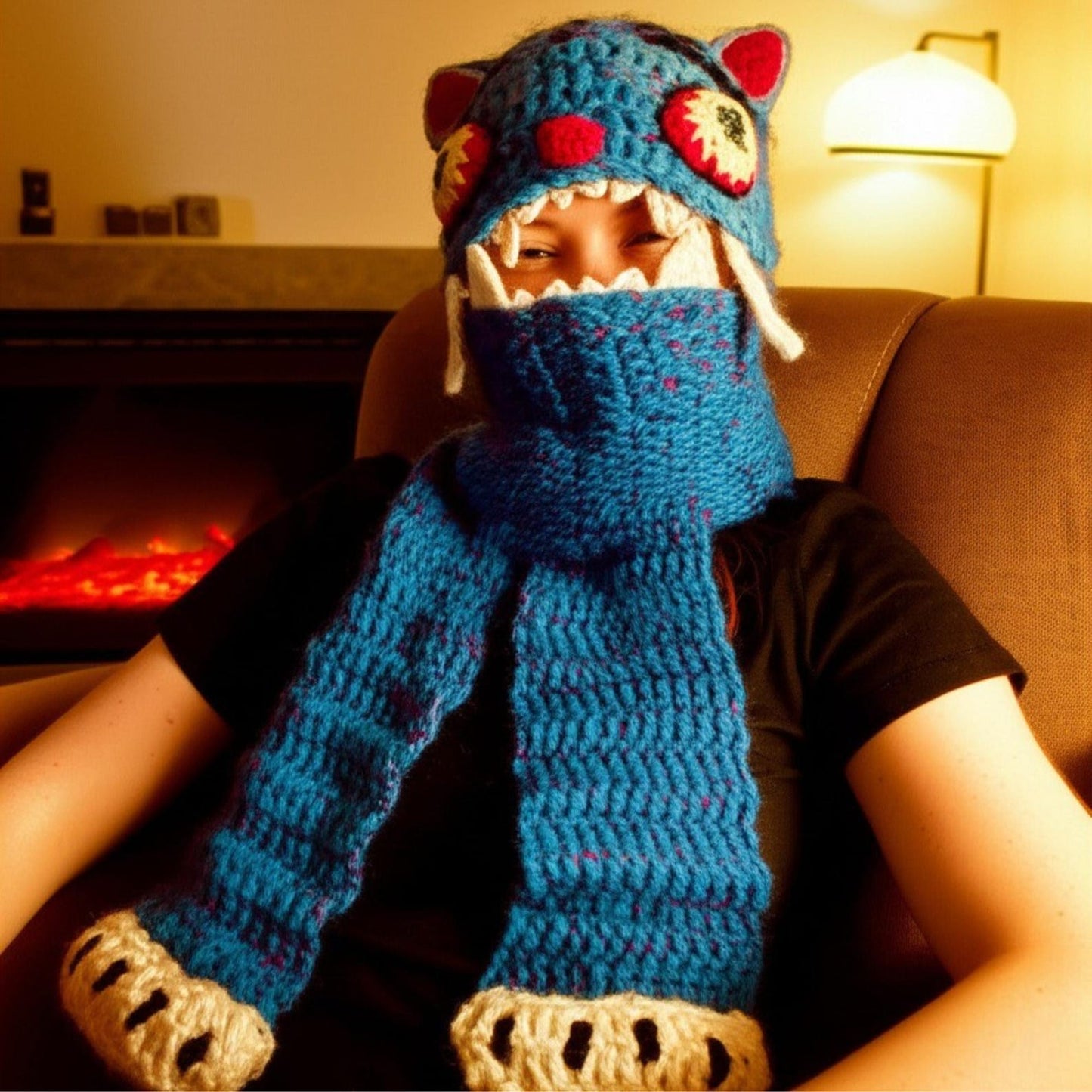 Cozy Tiger Scarf Crochet Pattern