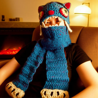Cozy Tiger Scarf Crochet Pattern